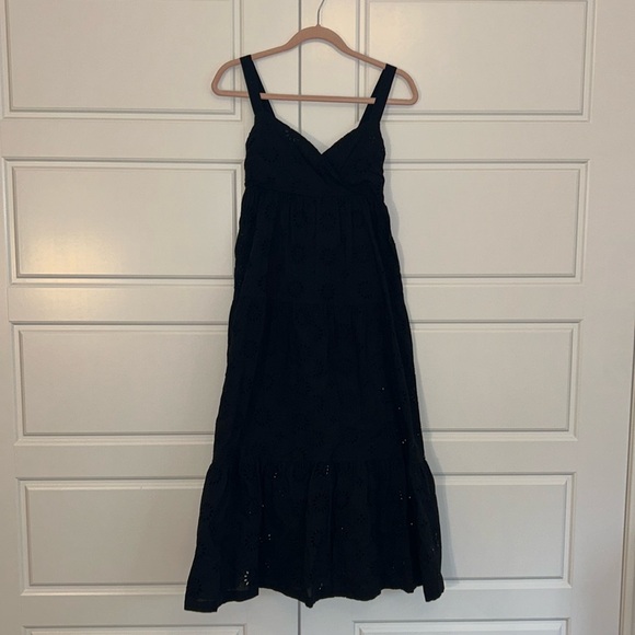 ZARA black embroidered maxi dress - Picture 1 of 5